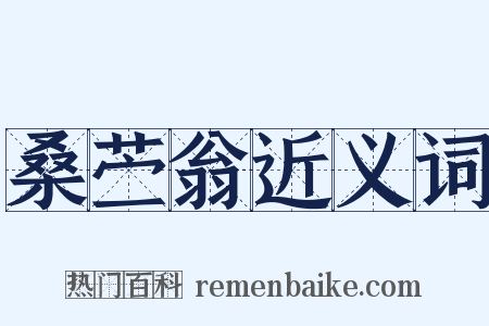 桑苎翁近义词是什么意思的图片